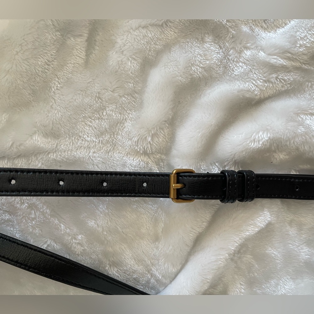 ⭐️Authentic Saint Laurent YSL Medium Sunset Top Handle Black and Gold Handbag ⭐️ - Picture 13 of 15